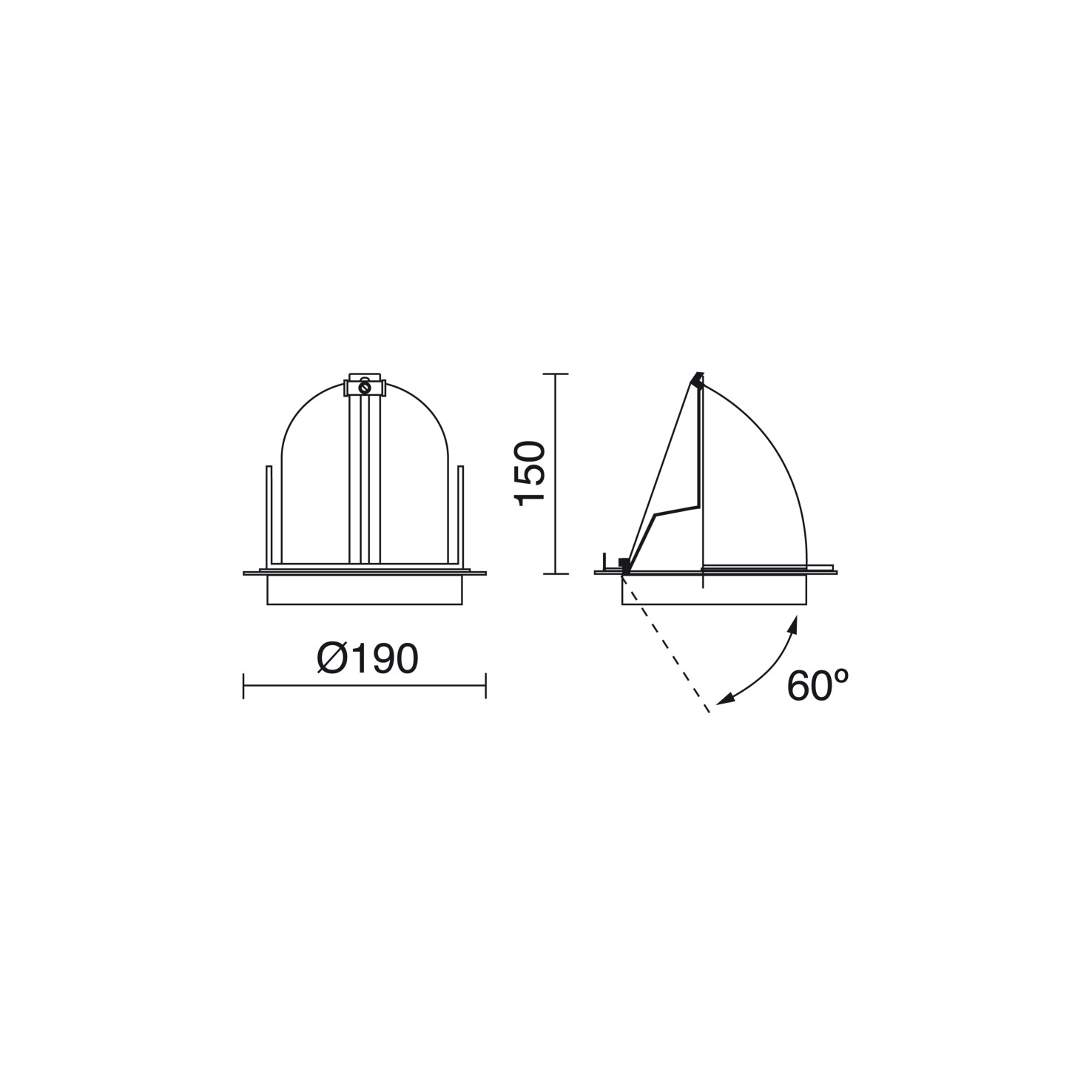 Empotrable techo Luna XL HIT