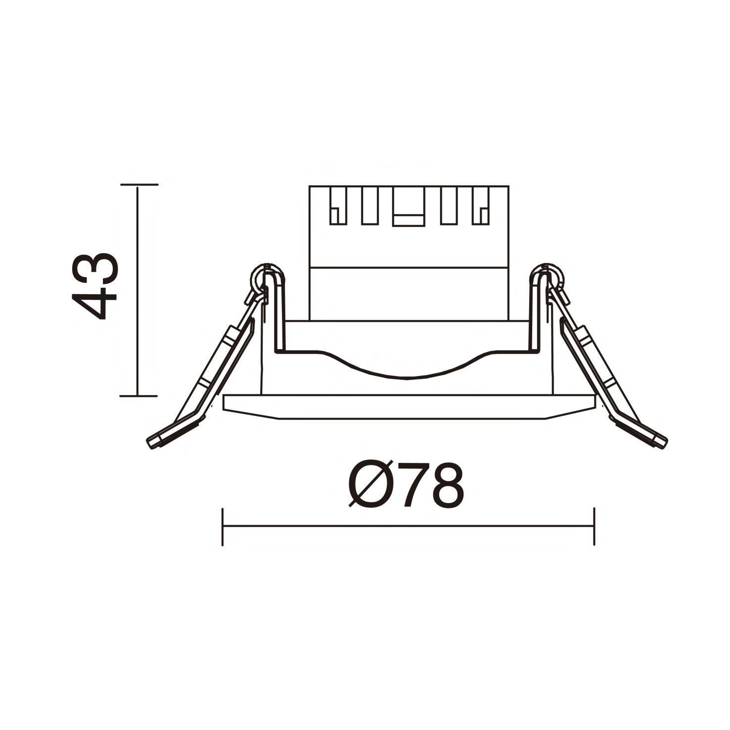 Empotrable techo NIX Fixed Round Corte de fase L,C LED COB 6W 675lm(601lm) CRI90 3000K 60º Níquel mate