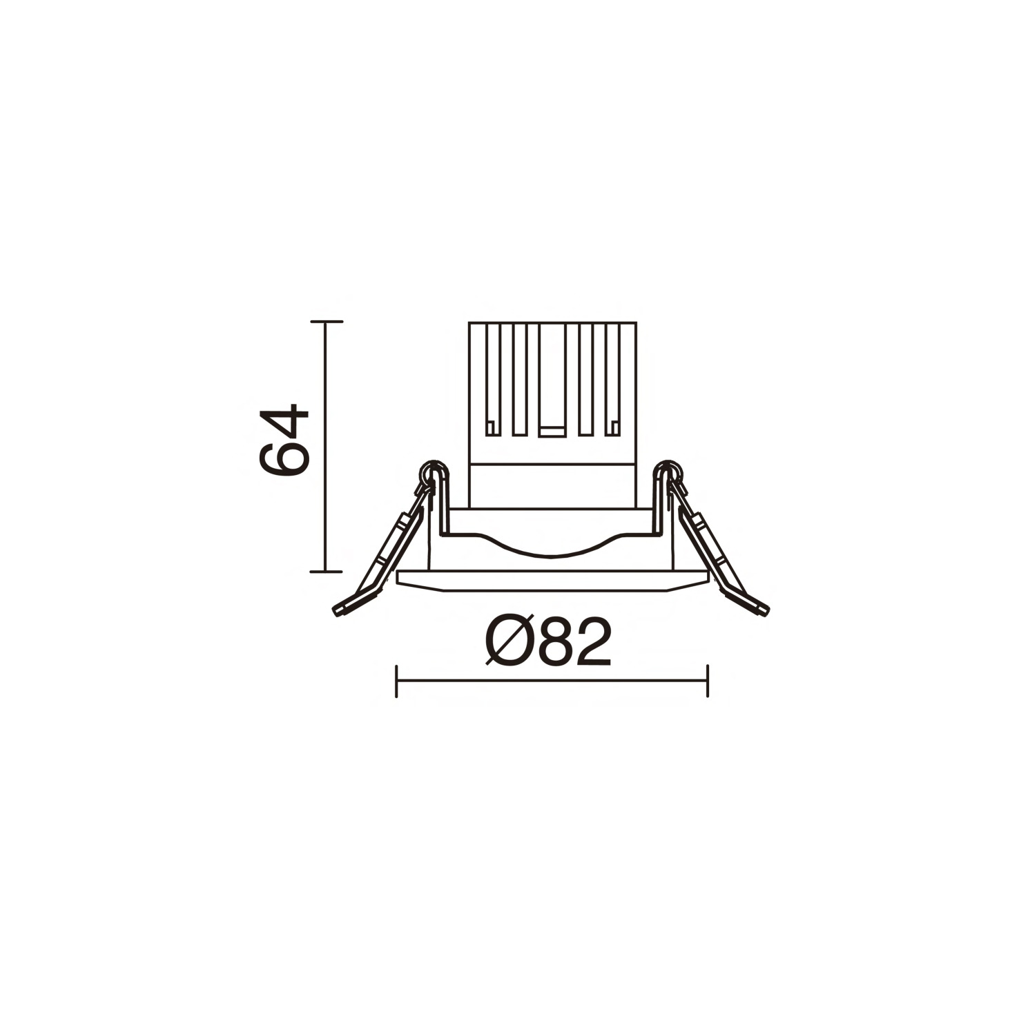 Empotrable techo tilt NIX Adjustable Round DALI LED COB 10W 1178lm(1049lm) CRI90 4000K 38º Blanco