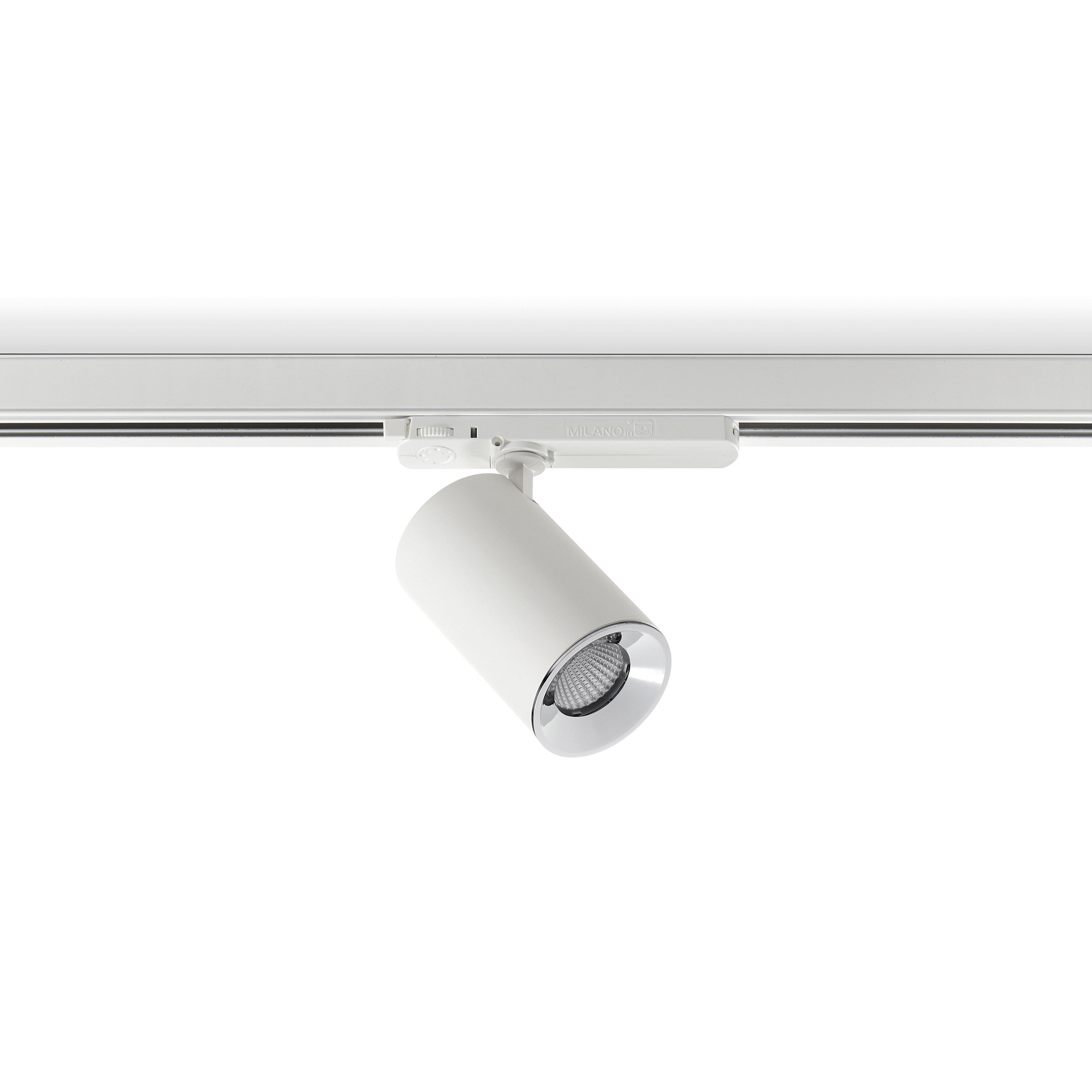 Proyector carril tilt ARROW Medium DALI LED COB 18.60W 2342lm(1629lm) CRI90 3000K 20º Blanco Cromo