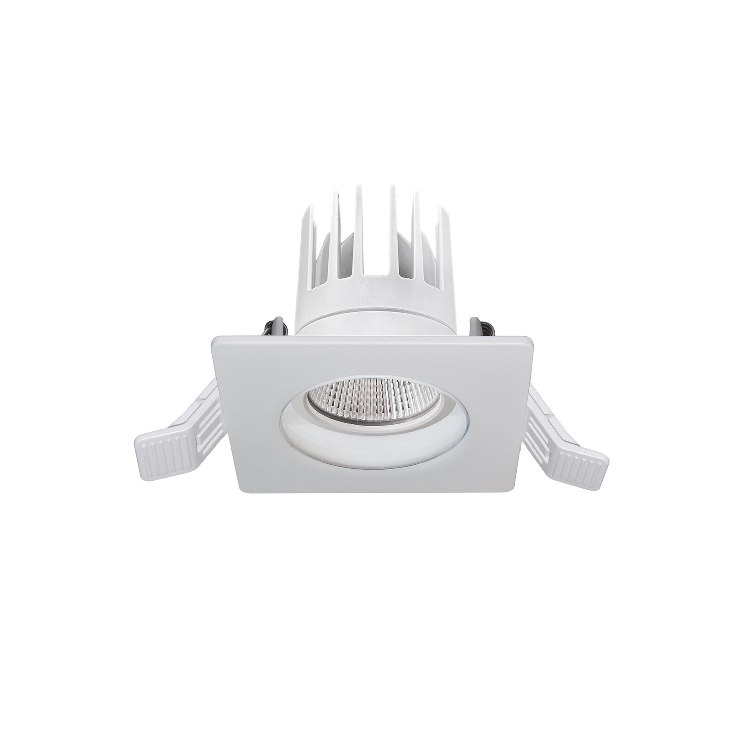 Empotrable techo INEL Fixed Square IP65 1-10V,Push LED COB 10W 1178lm(1067lm) CRI90 4000K 25º Blanco
