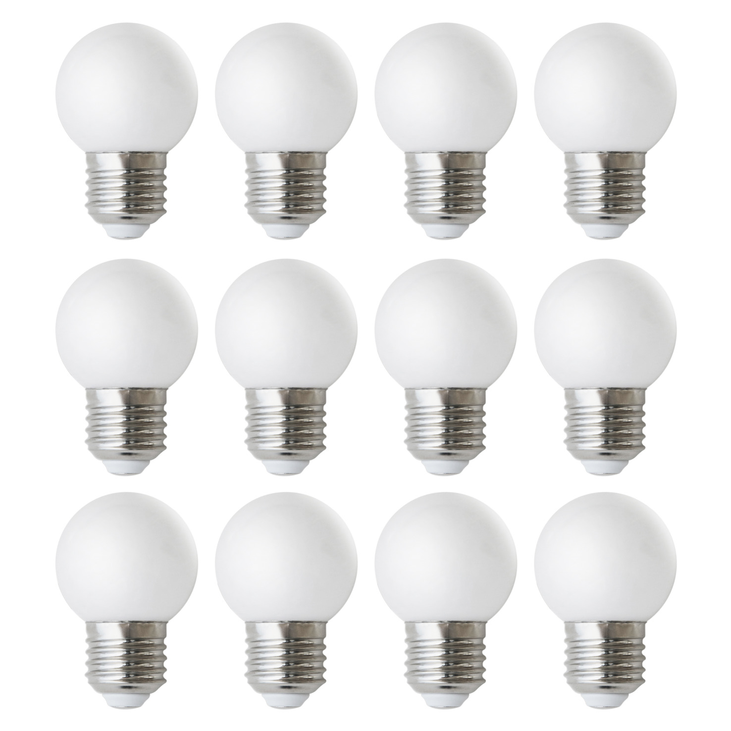 Kit 12 lámpara Portofino Bulb Opal