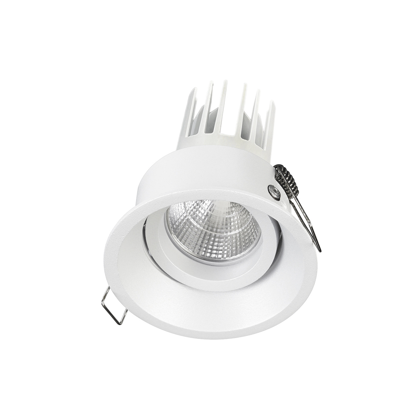 Empotrable techo tilt LEDA Adjustable Round DALI LED COB 10W 1125lm(967lm) CRI90 3000K 25º Blanco