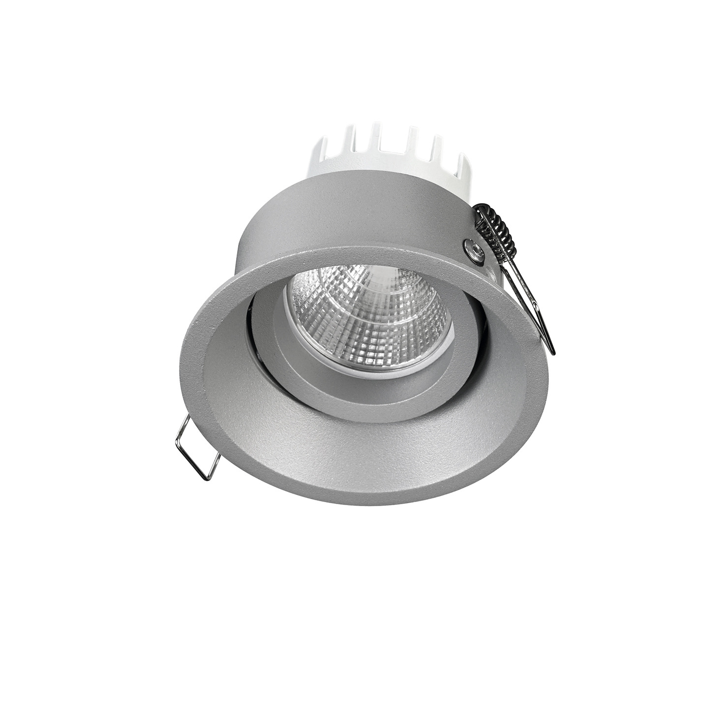 Empotrable techo tilt LEDA Adjustable Round LED COB 6W 707lm(667lm) CRI90 4000K 25º Gris