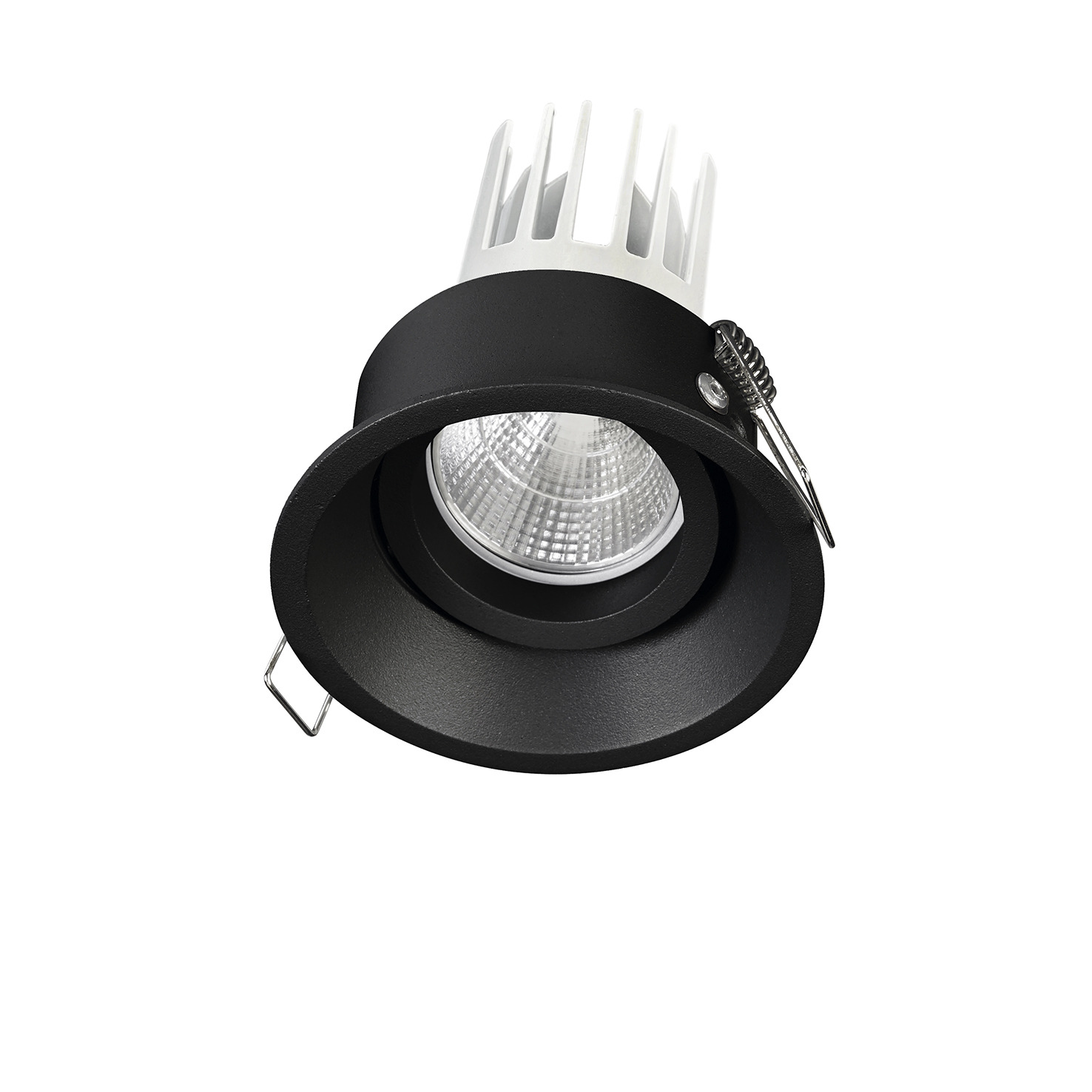 Empotrable techo tilt LEDA Adjustable Round DALI LED COB 10W 1178lm(1067lm) CRI90 4000K 25º Negro