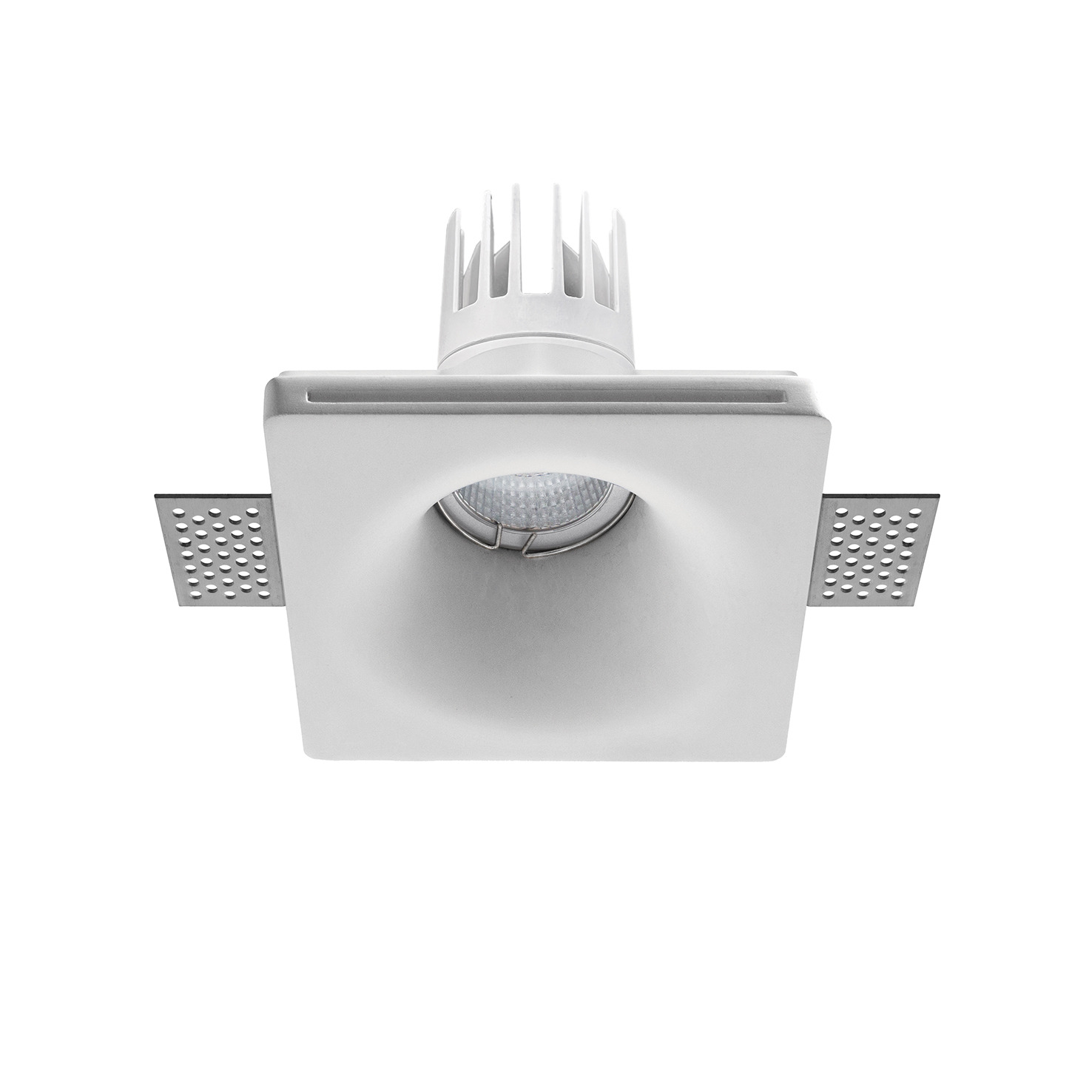 Empotrable techo LEN Square Round 1-10V,Push LED COB 10W 1125lm(967lm) CRI90 3000K 25º Blanco