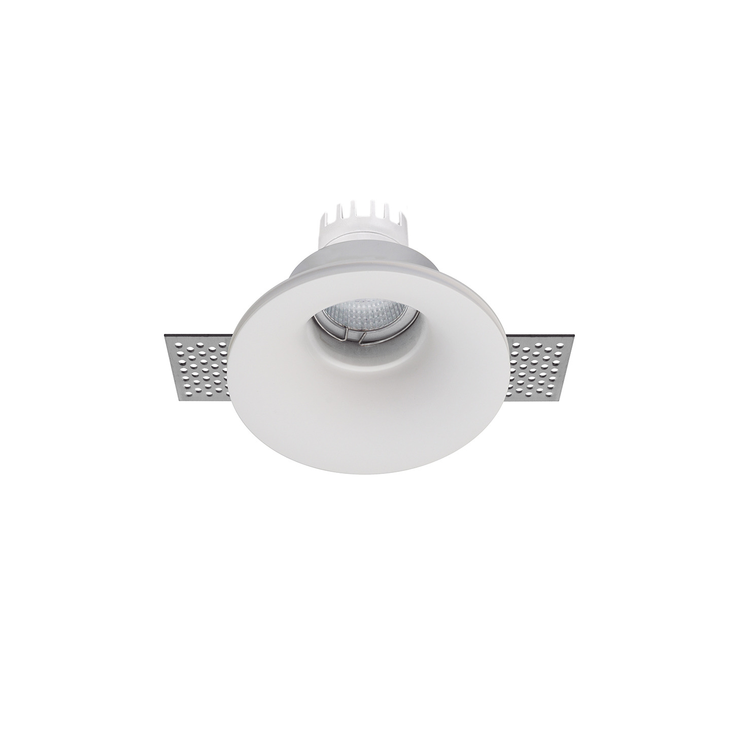 Empotrable techo LEN Round 1-10V,Push LED COB 6W 675lm(595lm) CRI90 3000K 38º Blanco