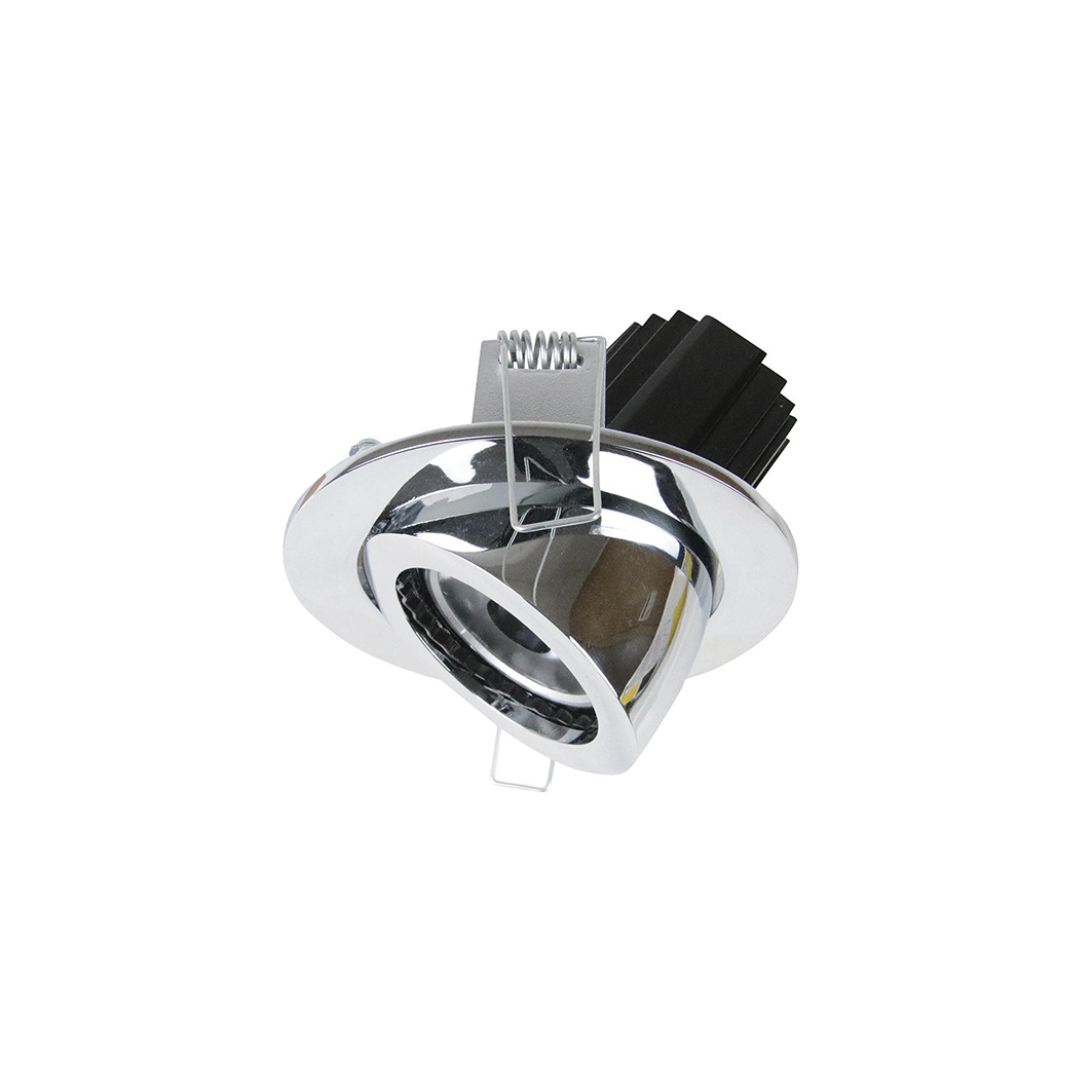 Empotrable techo tilt MINI LUNA Adjustable Round Corte de fase L,C LED COB 10.60W 1456lm(1020lm) CRI90 4000K 28º Cromo
