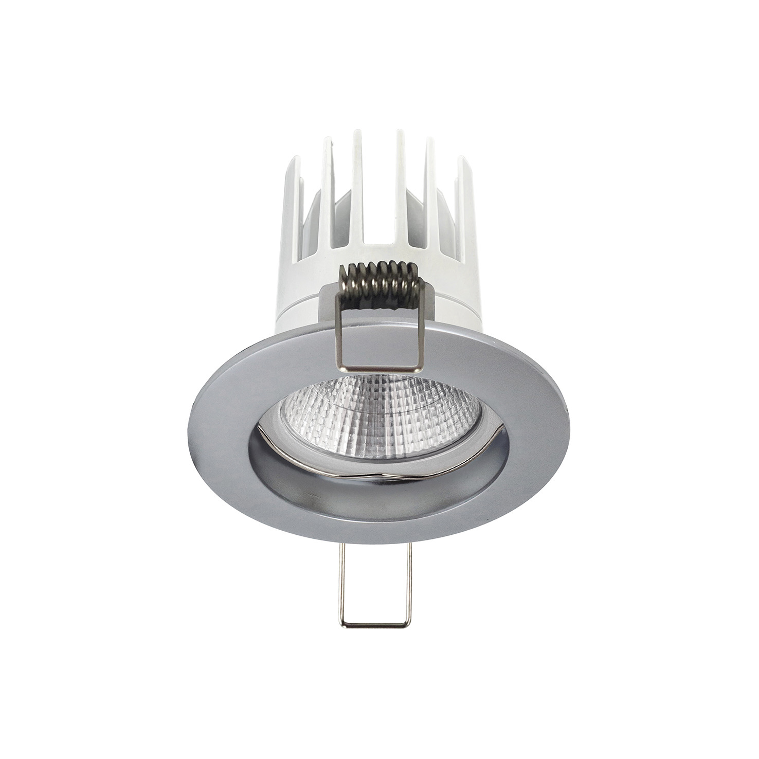 Empotrable techo NIX Fixed Round 1-10V,Push LED COB 10W 1125lm(918lm) CRI90 3000K 60º Cromo mate