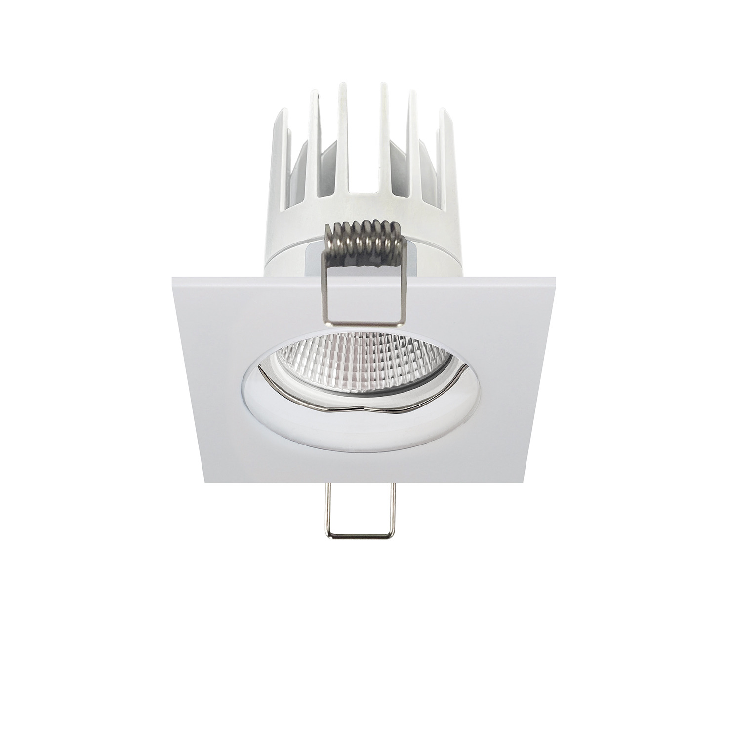 Empotrable techo NIX Fixed Square 1-10V,Push LED COB 10W 1178lm(1067lm) CRI90 4000K 25º Blanco