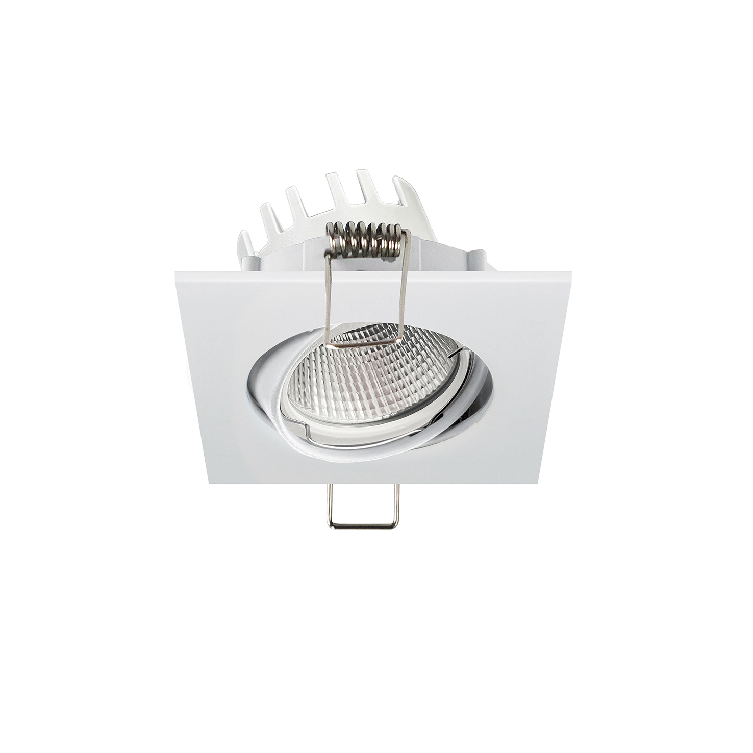 Empotrable techo tilt NIX Adjustable Square LED COB 6W 675lm(611lm) CRI90 3000K 25º Blanco