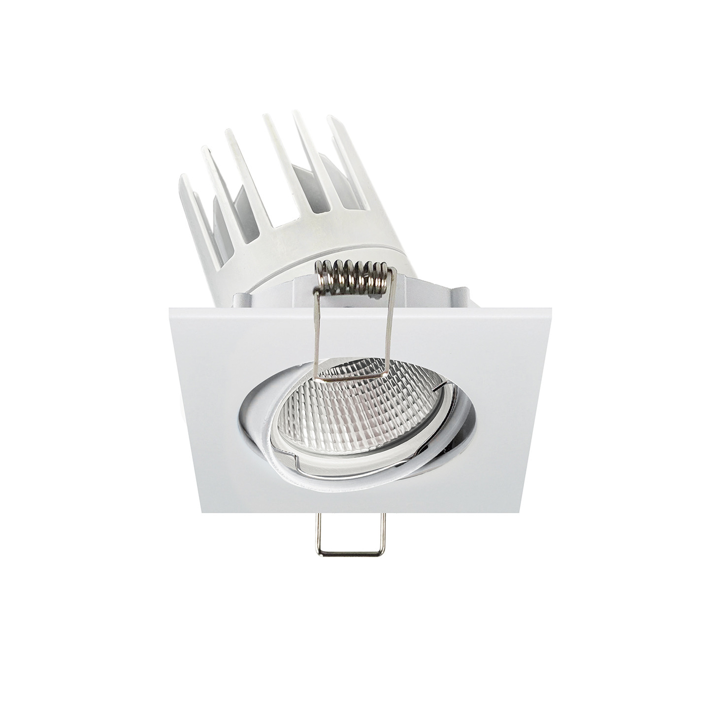 Empotrable techo tilt NIX Adjustable Square DALI LED COB 10W 1125lm(967lm) CRI90 3000K 25º Blanco