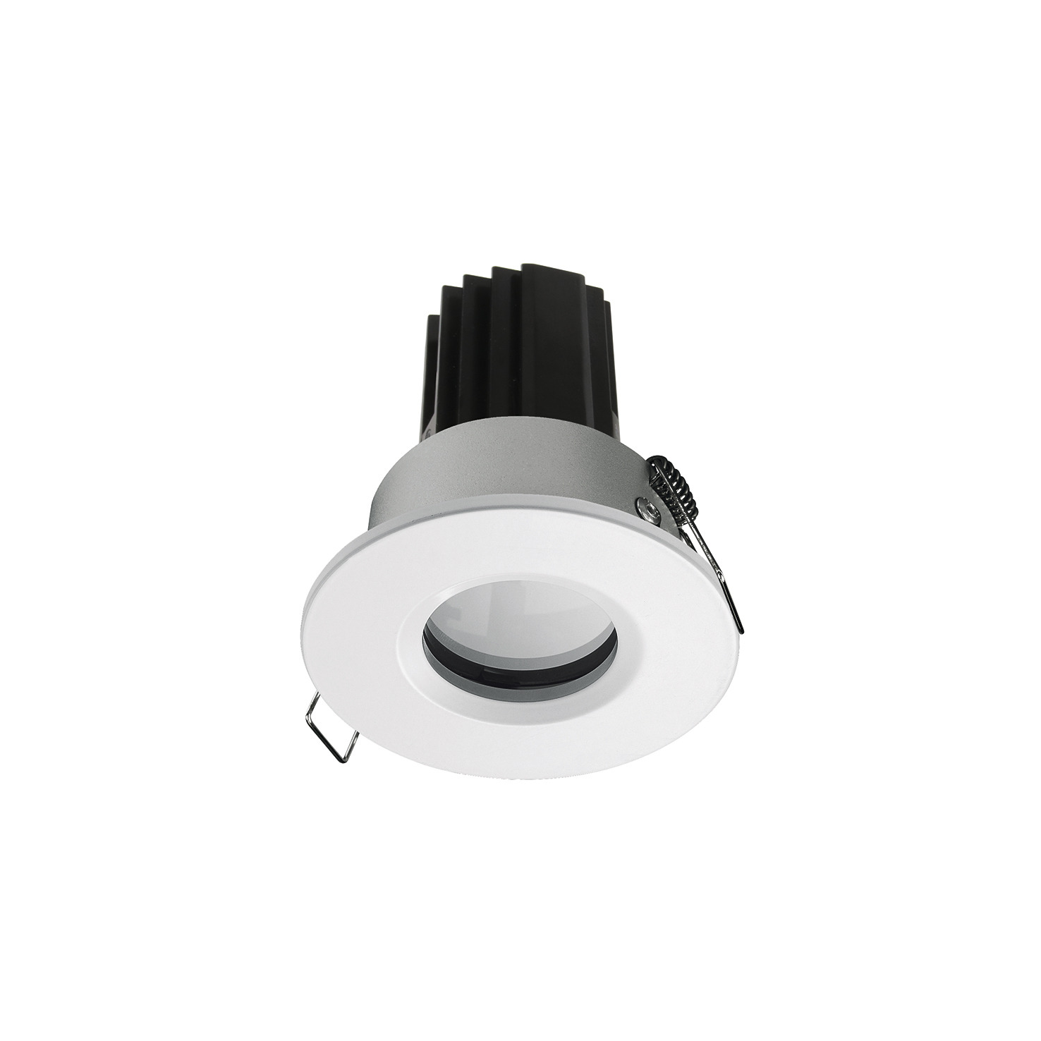 Empotrable techo PALMA Fixed Round IP65 1-10V,Push LED COB 4.70W 650lm(464lm) CRI90 2700K 28º Blanco