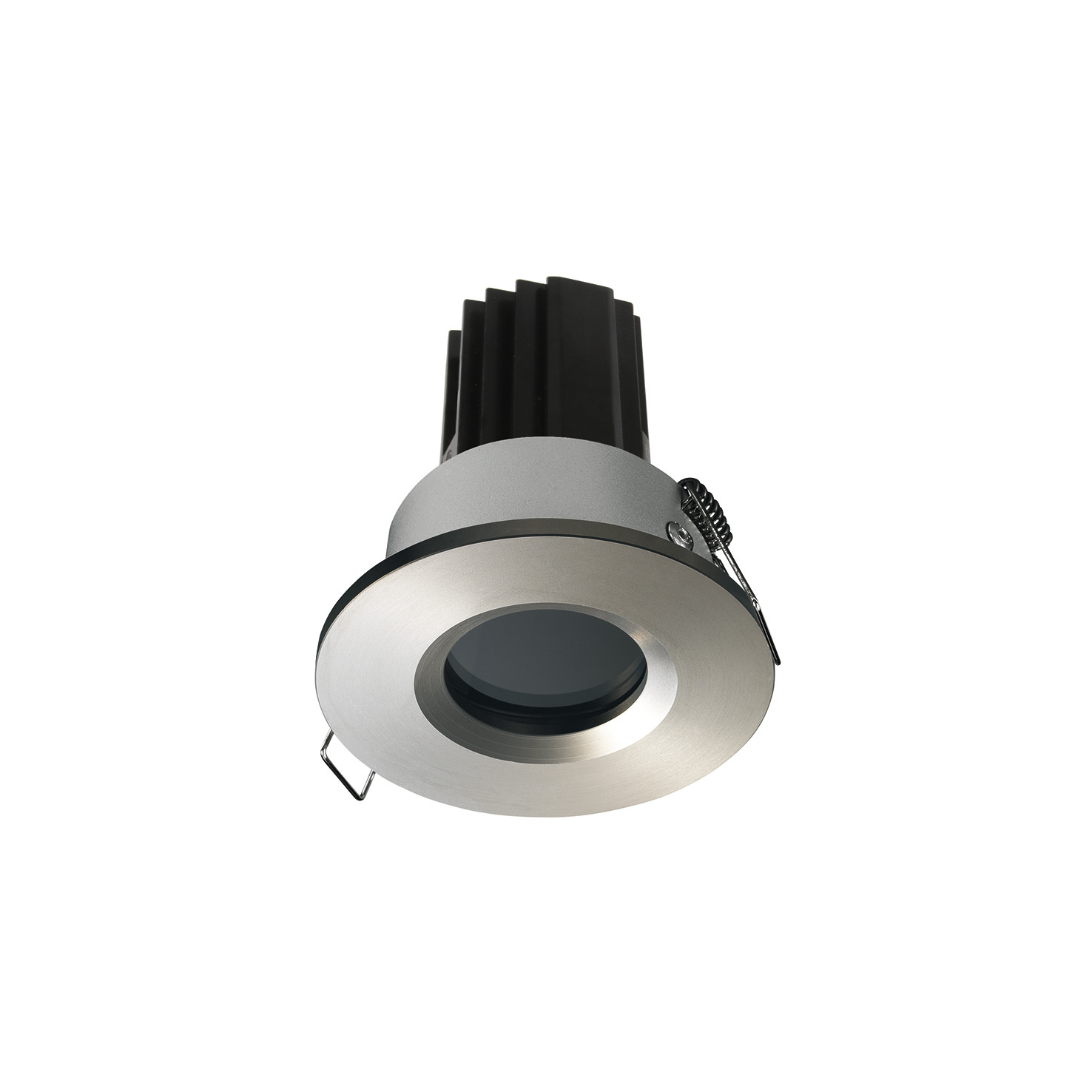 Empotrable techo PALMA Fixed Round IP65 1-10V,Push LED COB 4.70W 680lm(496lm) CRI90 3000K 18º Níquel mate