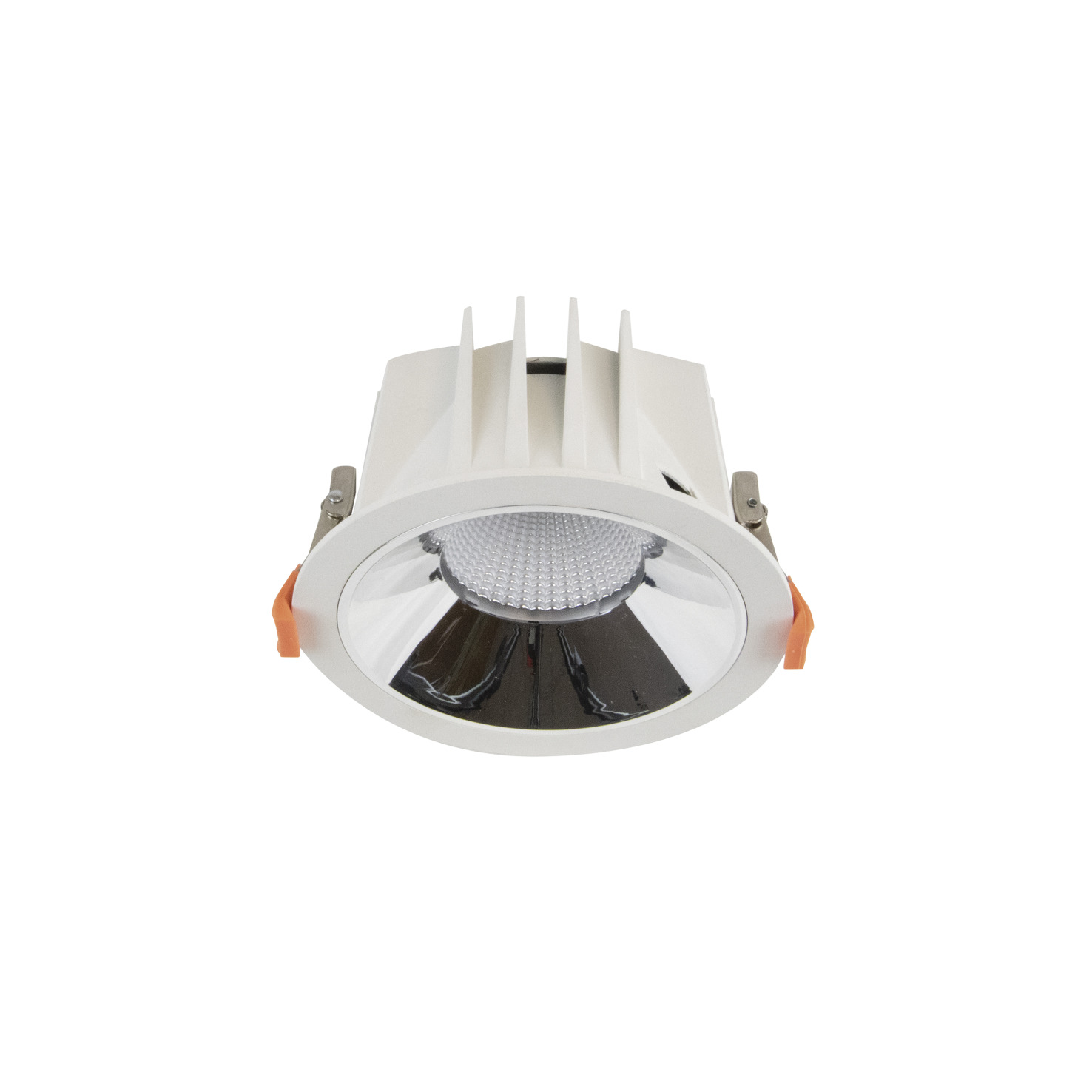 Empotrable techo QUO Large 1-10V,Push LED COB 18.60W 2180lm(1723lm) CRI95 3250K 40º Blanco Cromo