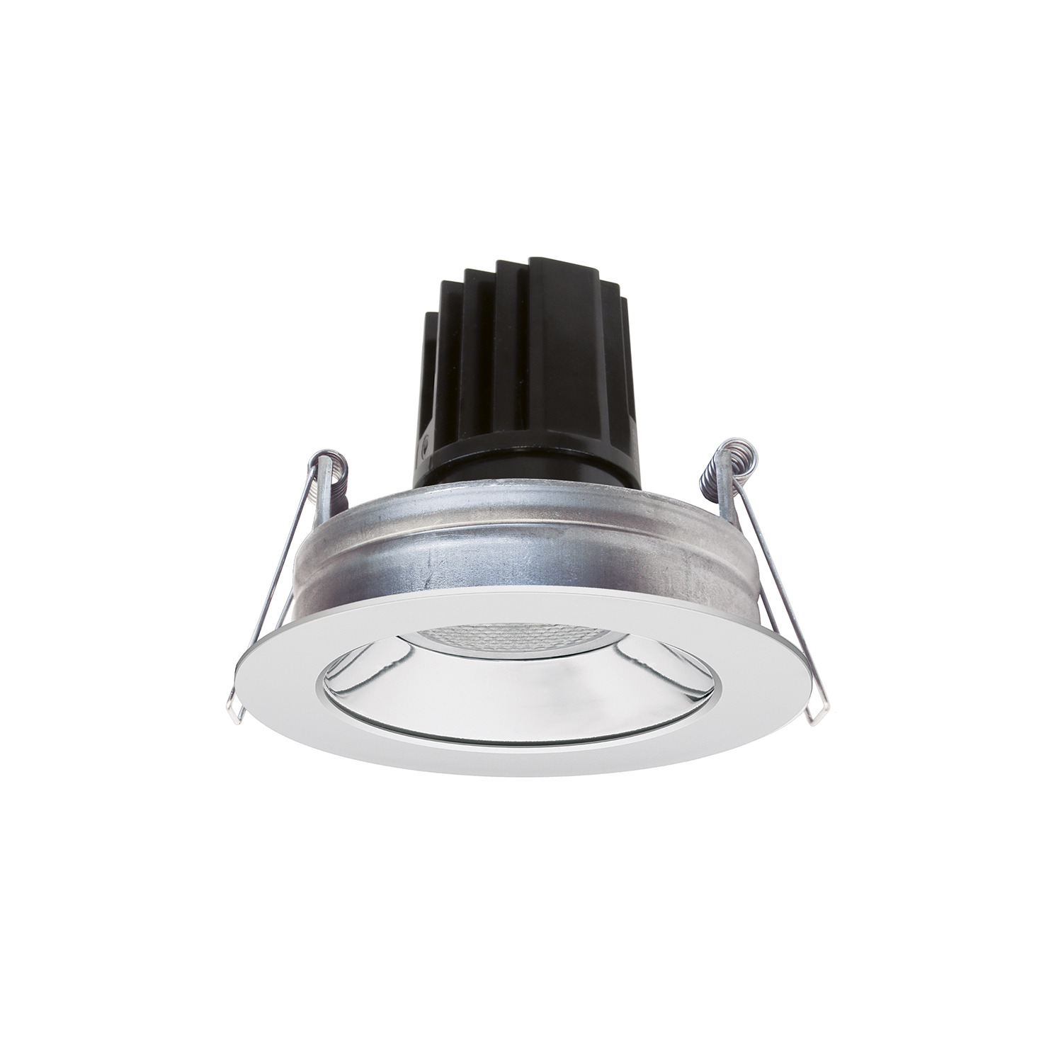 Empotrable techo SILVER Fixed Round IP30 Corte de fase L,C LED COB 4.70W 650lm(502lm) CRI90 2700K 38º Blanco