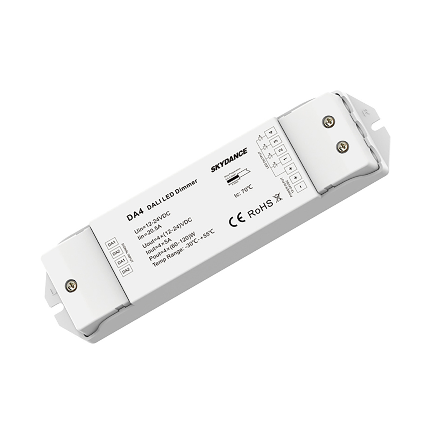 Smart controller DALI LED Dimmer 4 canal