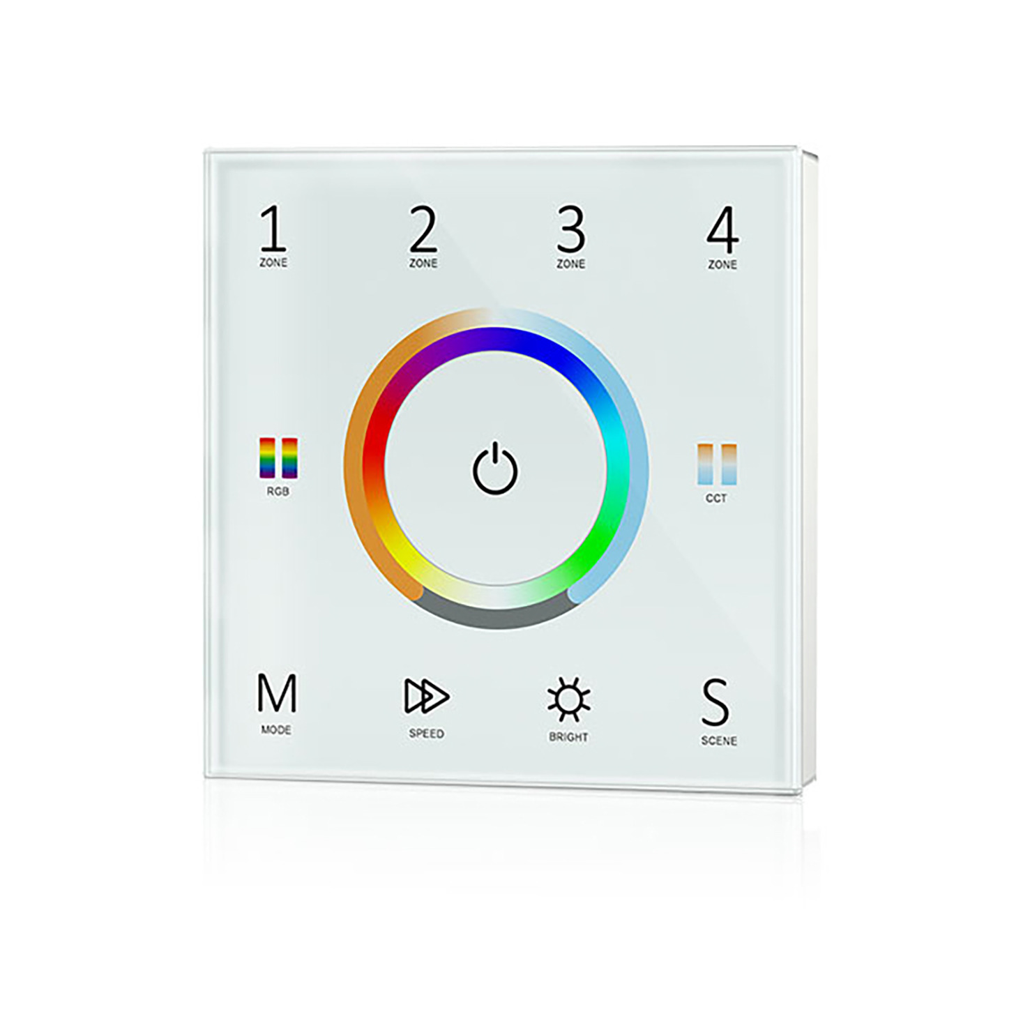 Panel controlador 4 Zonas Táctil Universal