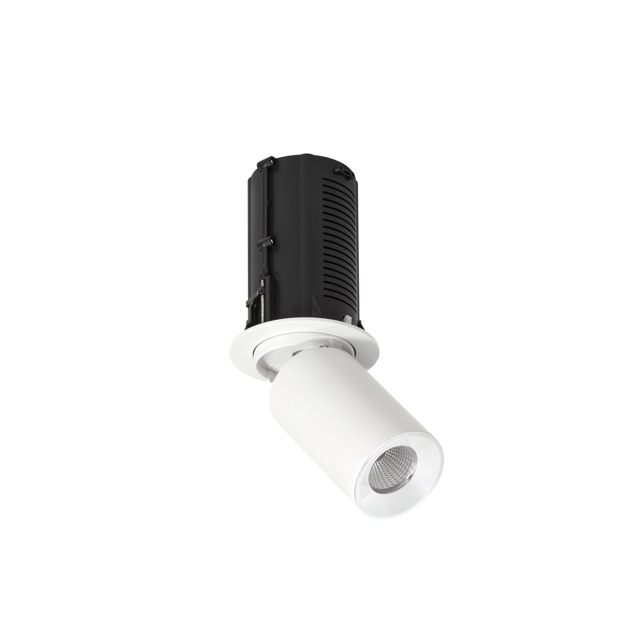 Empotrable techo tilt TURT Medium 1-10V,Push LED COB 8.80W 1121lm(723lm) CRI90 2700K 40º Blanco Blanco