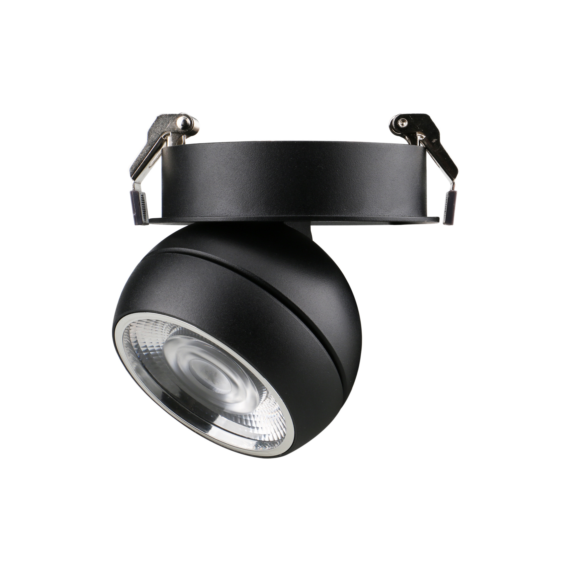 Empotrable techo tilt UKU1 Corte de fase L,C LED COB 7W 881lm(783lm)/913lm(772lm)/954lm(775lm) CRI90 2700K/3000K/4000K 10º Negro