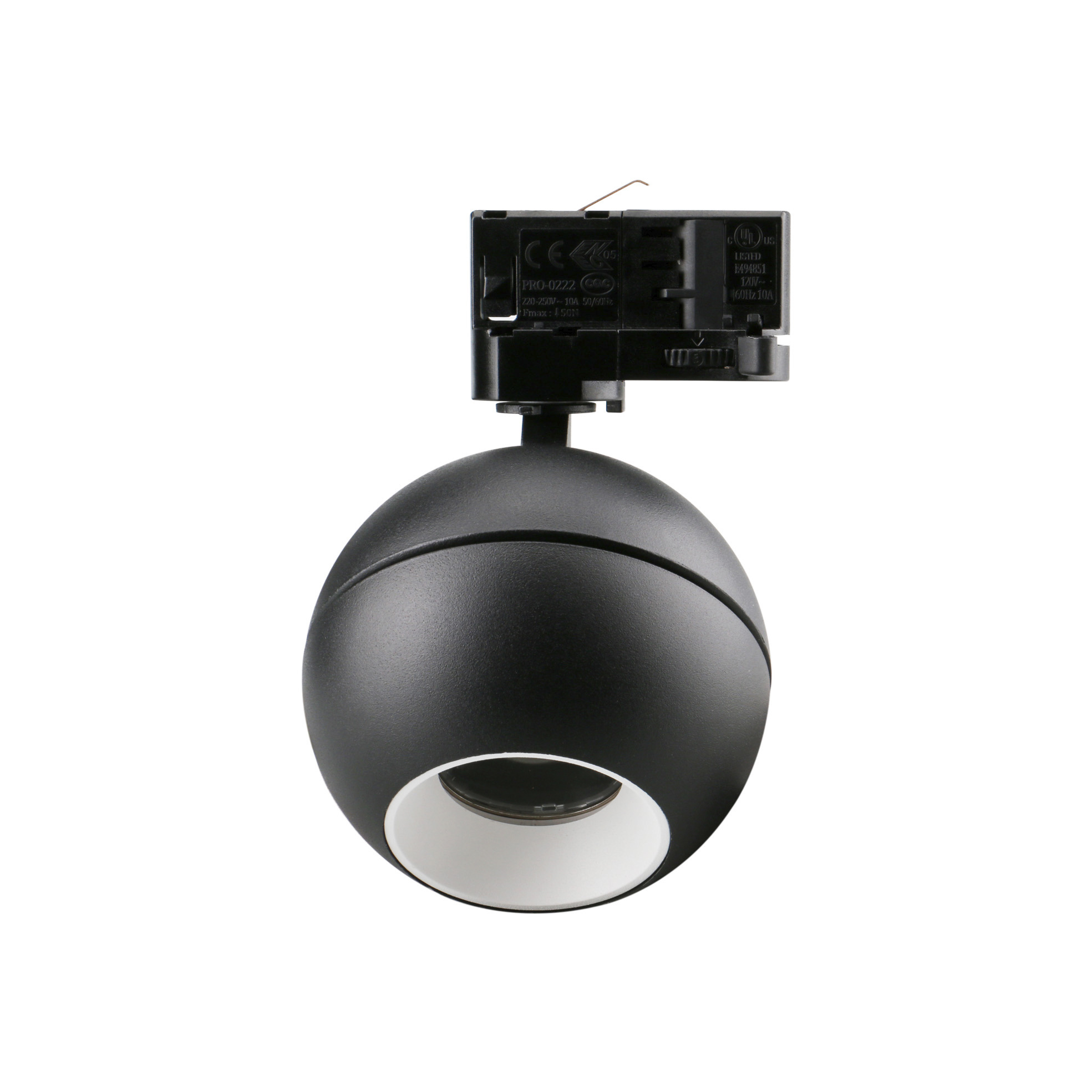 Proyector carril tilt UKU2 Corte de fase L,C LED COB 7W 881lm(764lm)/913lm(754lm)/954lm(817lm) CRI90 2700K/3000K/4000K 36º Negro Blanco