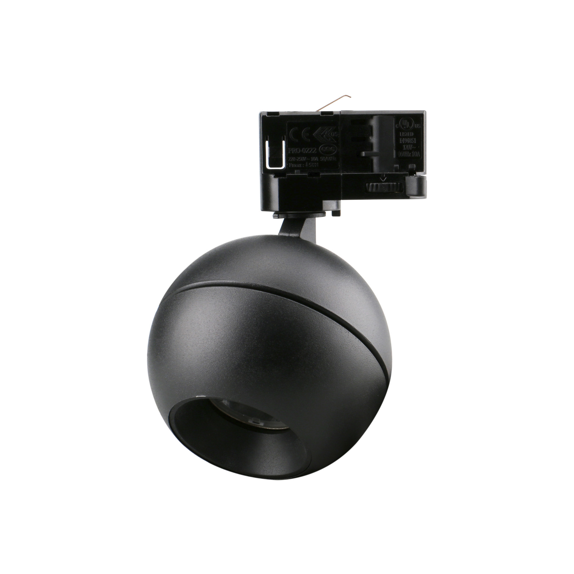 Proyector carril tilt UKU2 Corte de fase L,C LED COB 7W 881lm(751lm)/913lm(746lm)/954lm(795lm) CRI90 2700K/3000K/4000K 48º Negro Negro