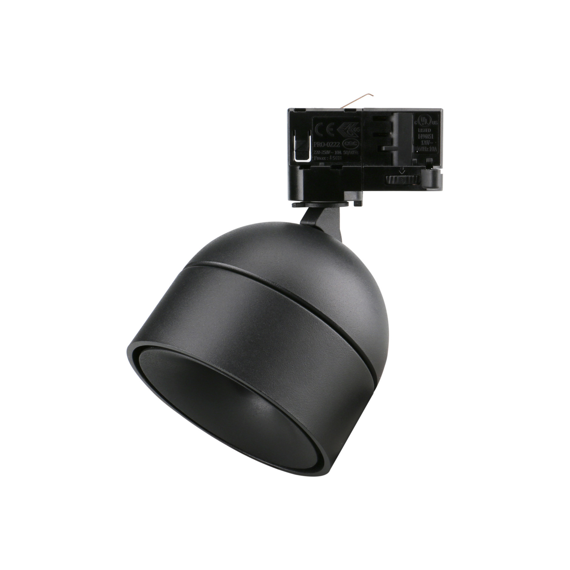 Proyector carril tilt UKU2 Corte de fase L,C LED COB 7W 881lm(684lm)/913lm(659lm)/954lm(701lm) CRI90 2700K/3000K/4000K 60º Negro Negro