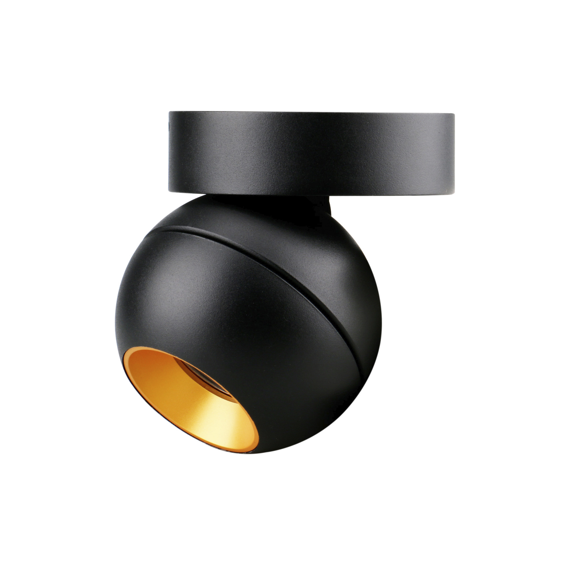 Adosado tilt UKU4 Corte de fase L,C LED COB 7W 881lm(764lm)/913lm(754lm)/954lm(817lm) CRI90 2700K/3000K/4000K 36º Negro Oro