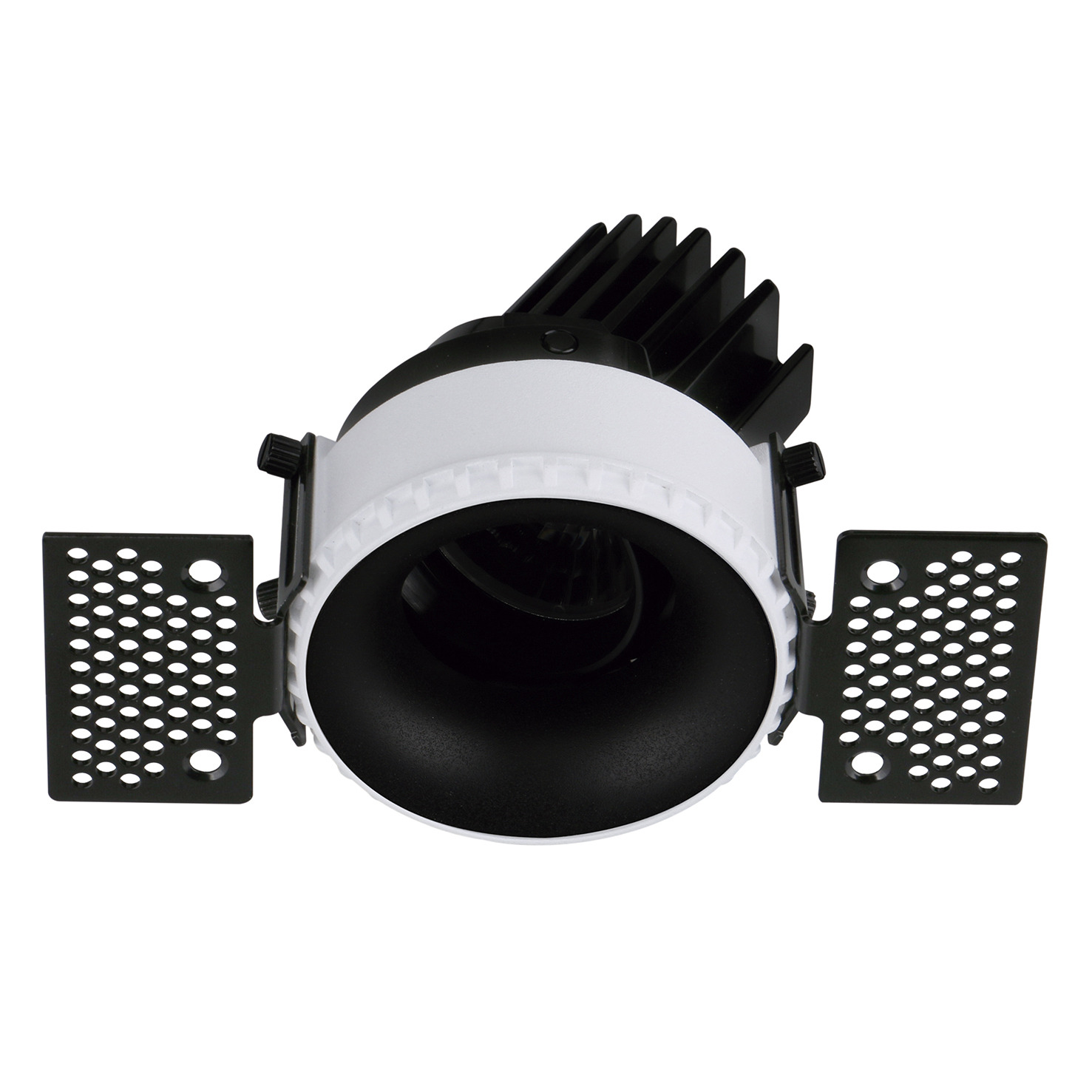 Empotrable techo tilt VIP1T Round Convex Corte de fase L,C LED COB 4.70W 650lm(502lm) CRI90 2700K 38º Blanco Cromo