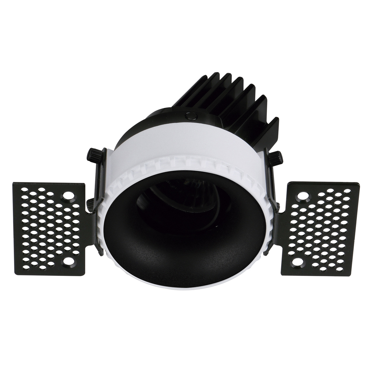 Empotrable techo tilt VIP1T Round Convex Corte de fase L,C LED COB 15.60W 2145lm(1694lm) CRI90 4000K 38º Blanco Negro