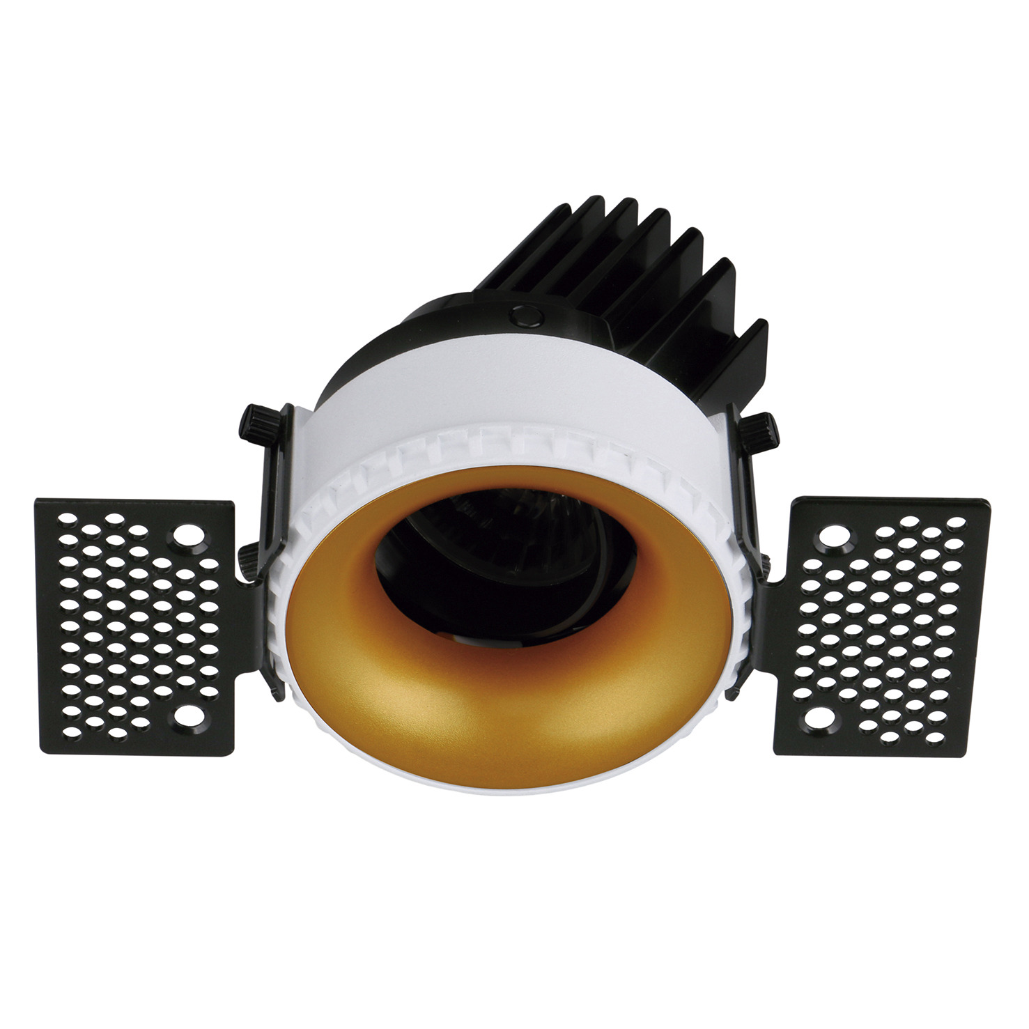 Empotrable techo tilt VIP1T Round Convex DALI LED COB 10.10W 949lm(737lm) CRI97 3000K 18º Blanco Oro