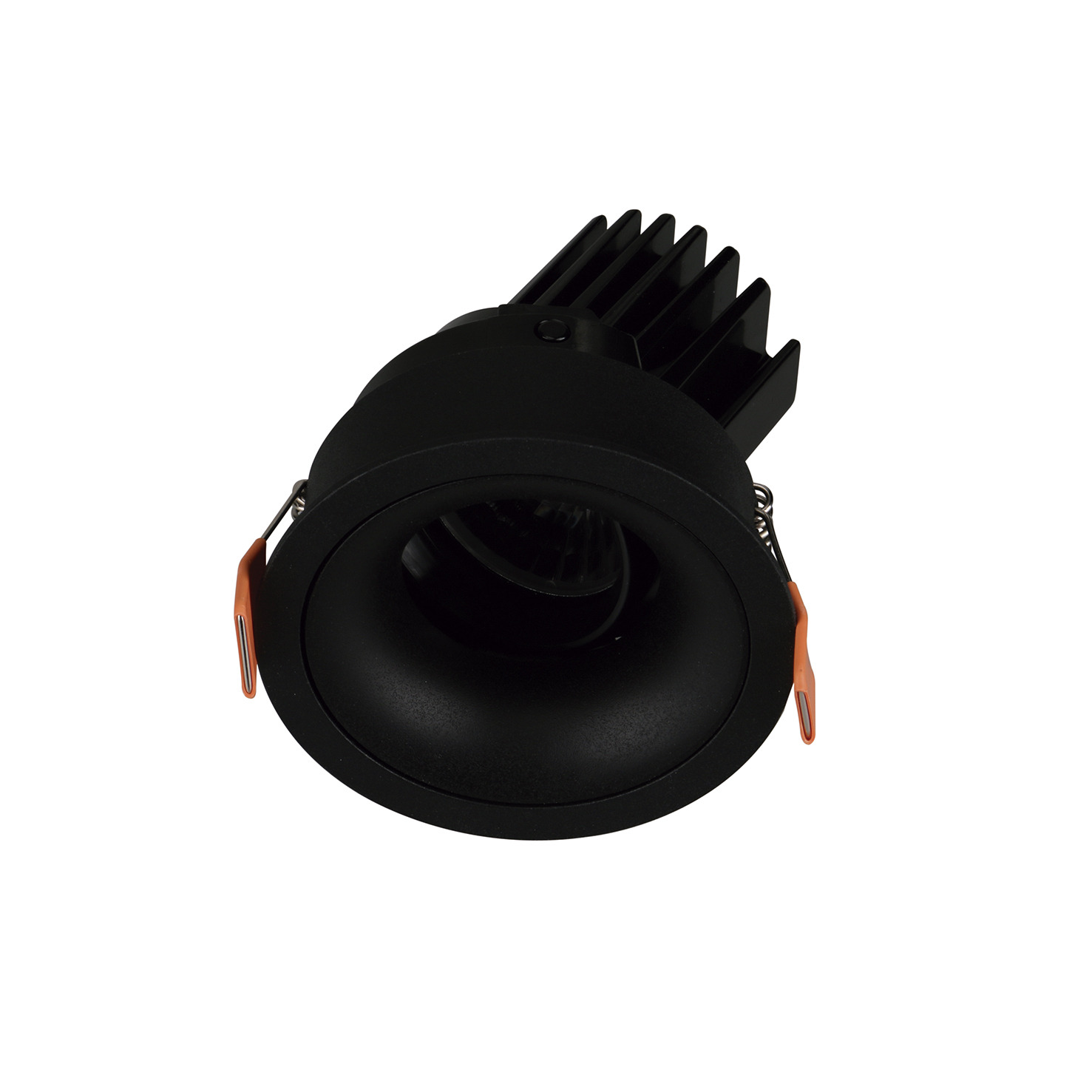 Empotrable techo tilt VIP1 Round Convex Corte de fase L,C LED COB 4.70W 719lm(513lm) CRI90 4000K 28º Negro Negro