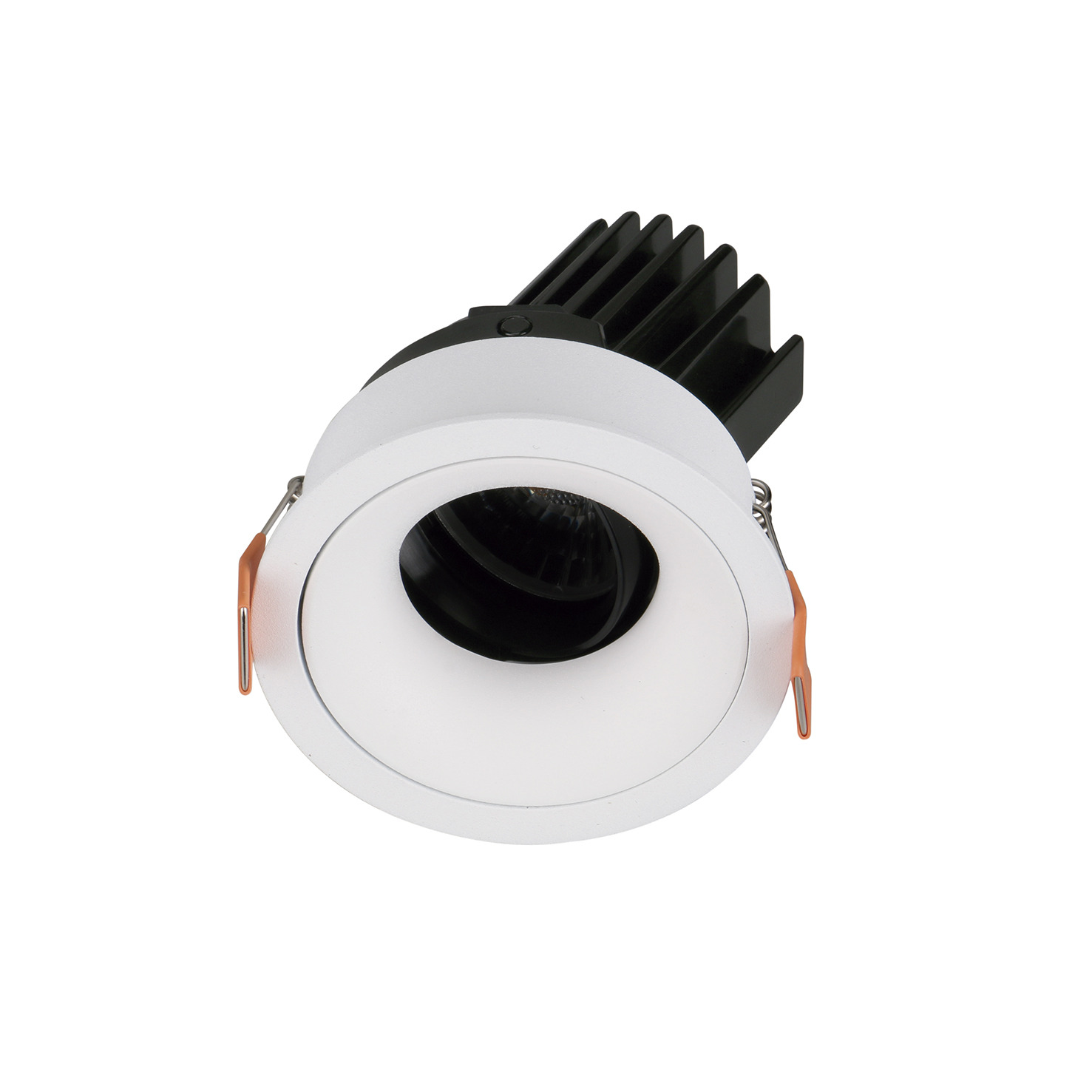 Empotrable techo tilt VIP1 Round Convex Corte de fase L,C LED COB 10.10W 1031lm(792lm) CRI97 4000K 28º Blanco Blanco