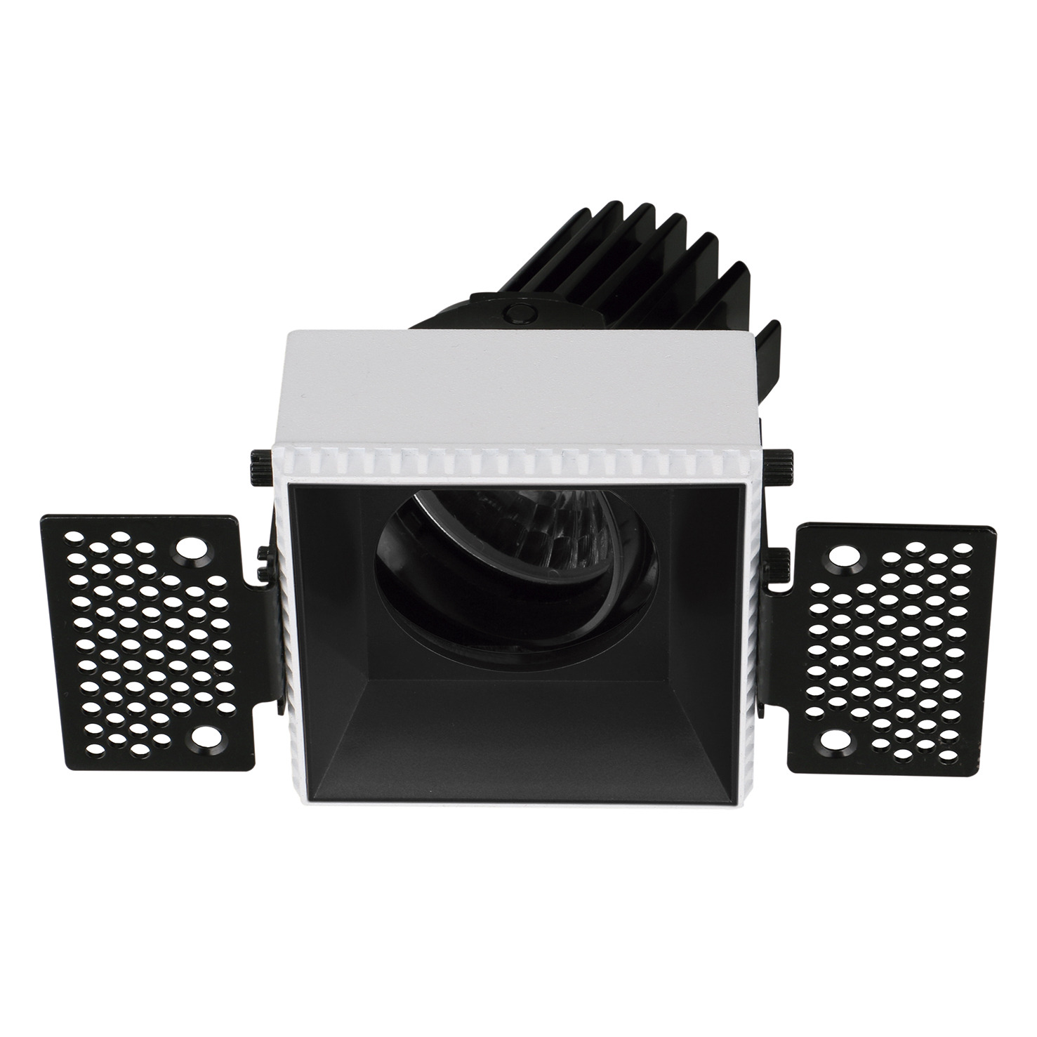 Empotrable techo tilt VIP2T Square Round LED COB 4.70W 650lm(502lm) CRI90 2700K 38º Blanco Negro