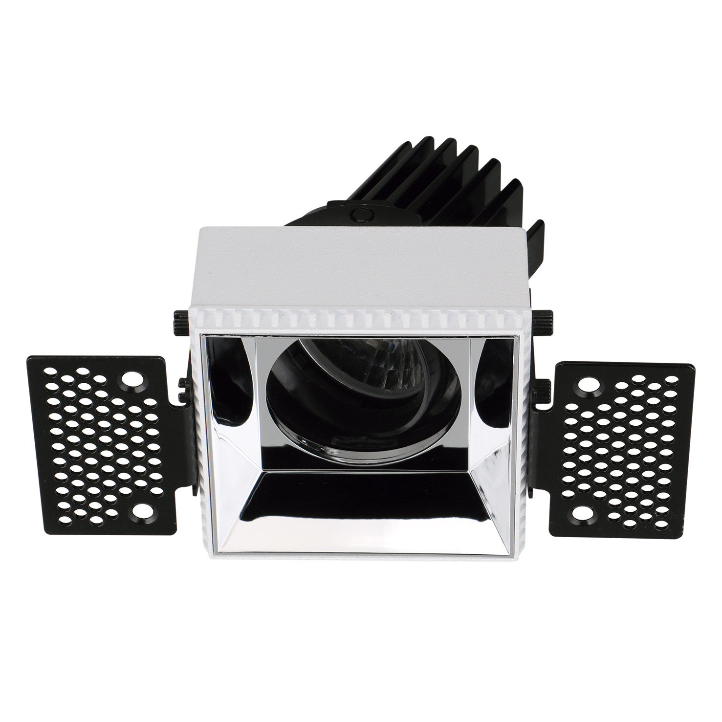 Empotrable techo tilt VIP2T Square Round CASAMBI LED COB 10.60W 1317lm(1005lm) CRI90 2700K 38º Blanco Cromo