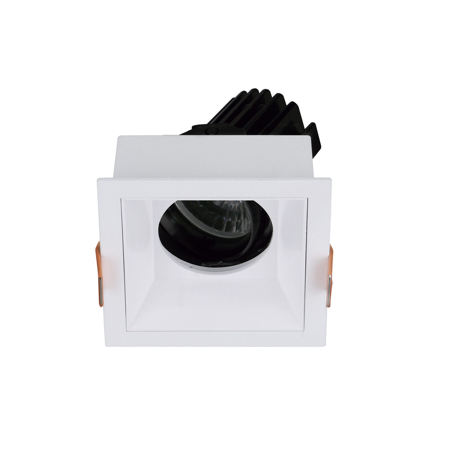 Empotrable techo tilt VIP2 Square Round LED COB 4.70W 650lm(464lm) CRI90 2700K 28º Blanco Blanco