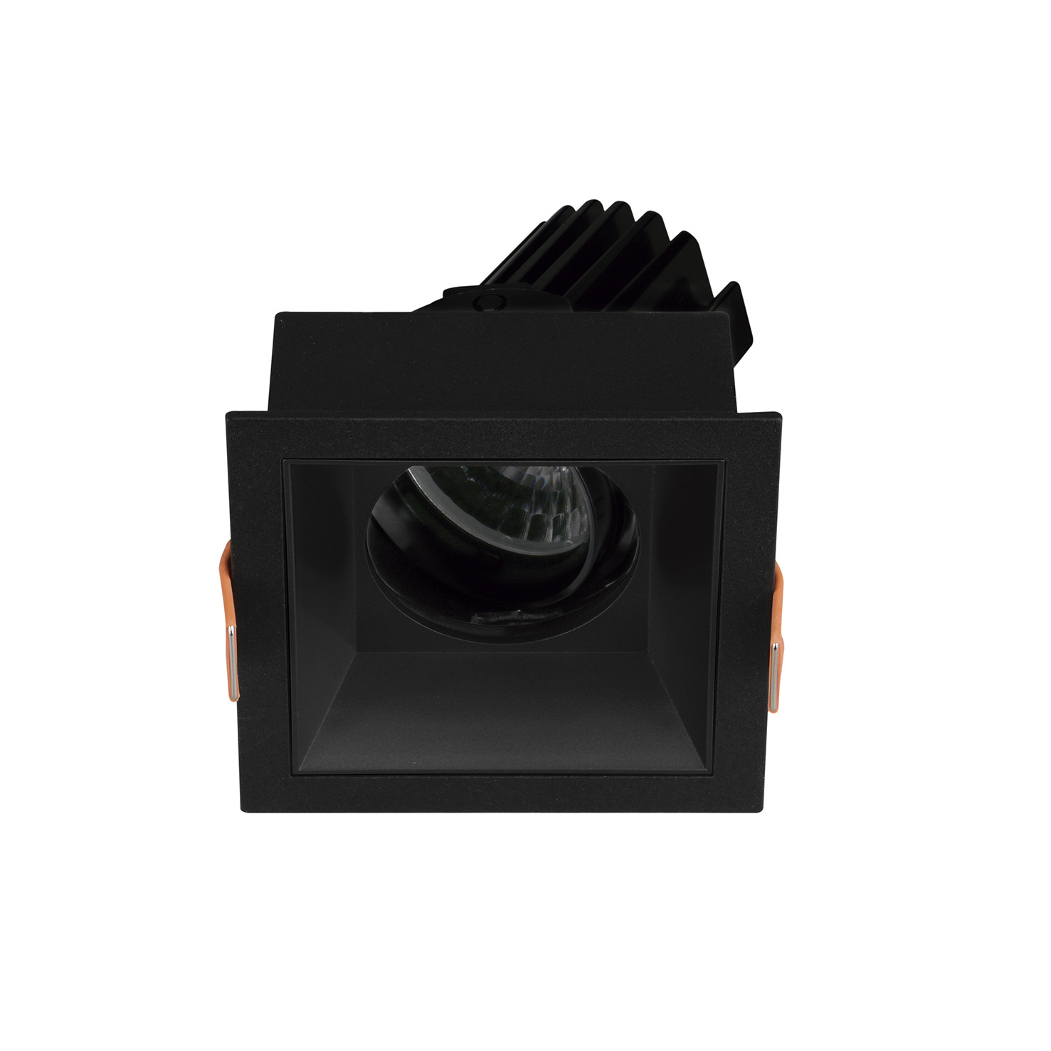 Empotrable techo tilt VIP2 Square Round 1-10V,Push LED COB 11.80W 28lm/1179lm CRI95 2000K/3000K 18º Negro Negro