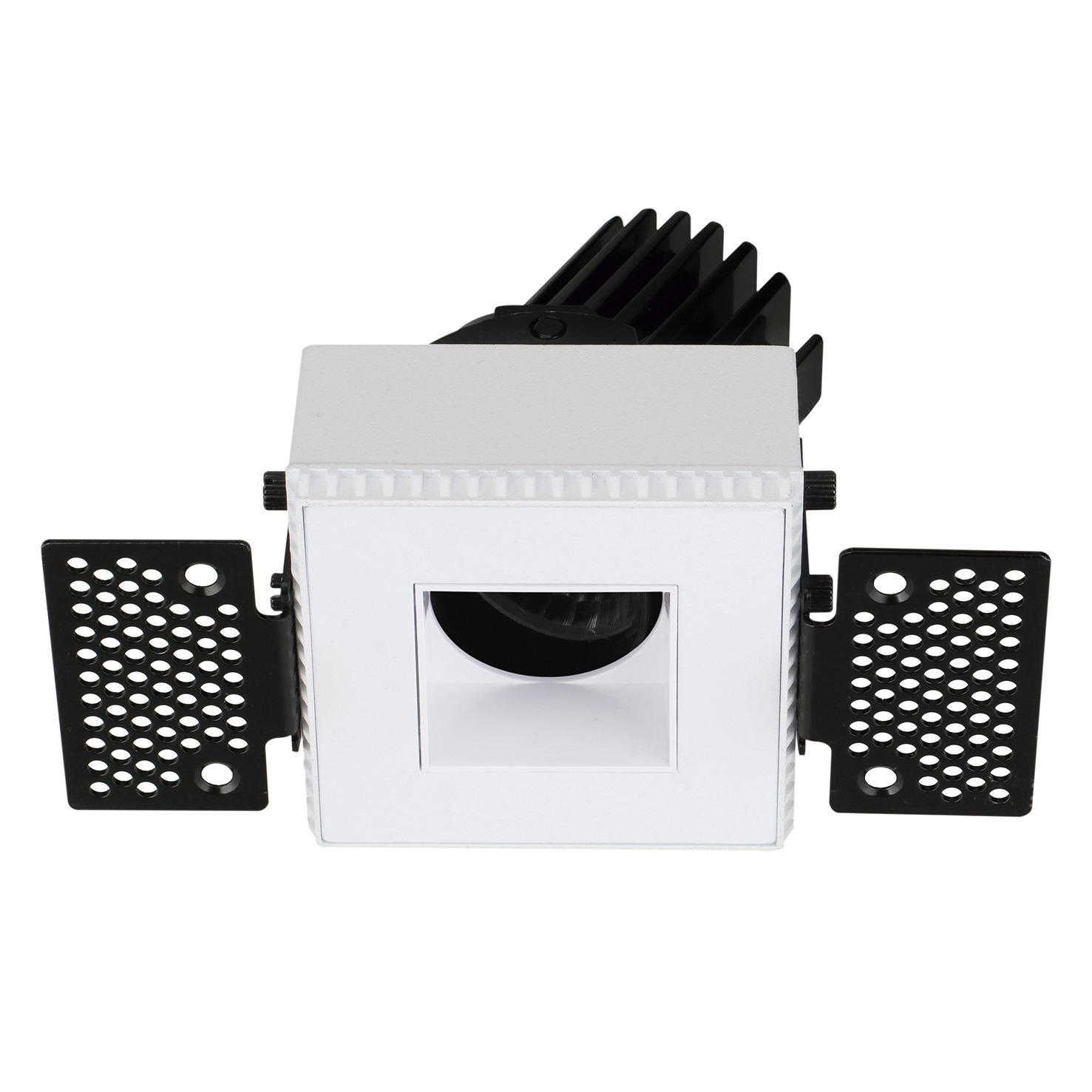 Empotrable techo tilt VIP3T Square Square 1-10V,Push LED COB 4.70W 650lm(474lm) CRI90 2700K 18º Blanco Blanco