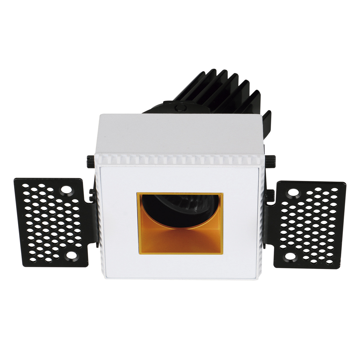 Empotrable techo tilt VIP3T Square Square LED COB 4.70W 650lm(502lm) CRI90 2700K 38º Blanco Oro