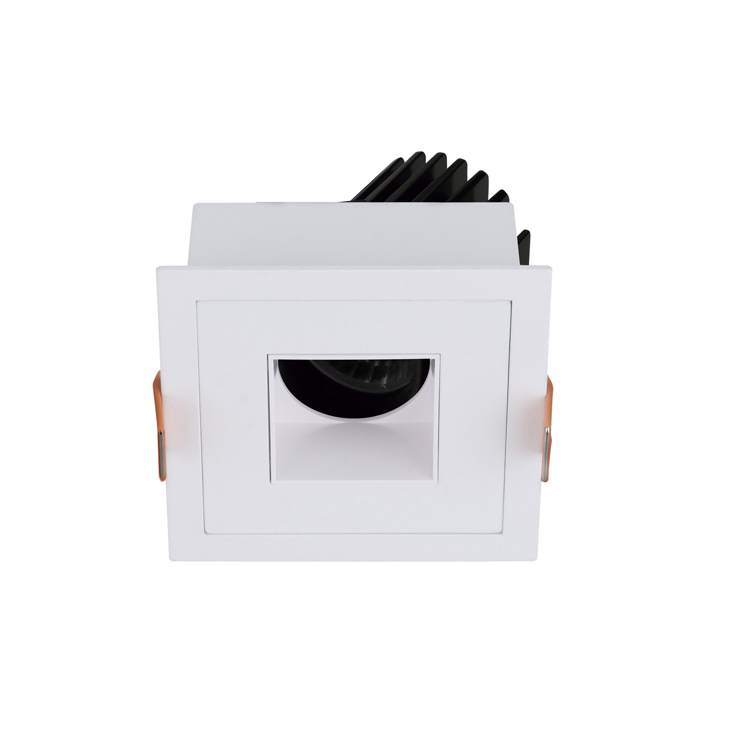 Empotrable techo tilt VIP3 Square Square Corte de fase L,C LED COB 10.10W 949lm(729lm) CRI97 3000K 28º Blanco Blanco