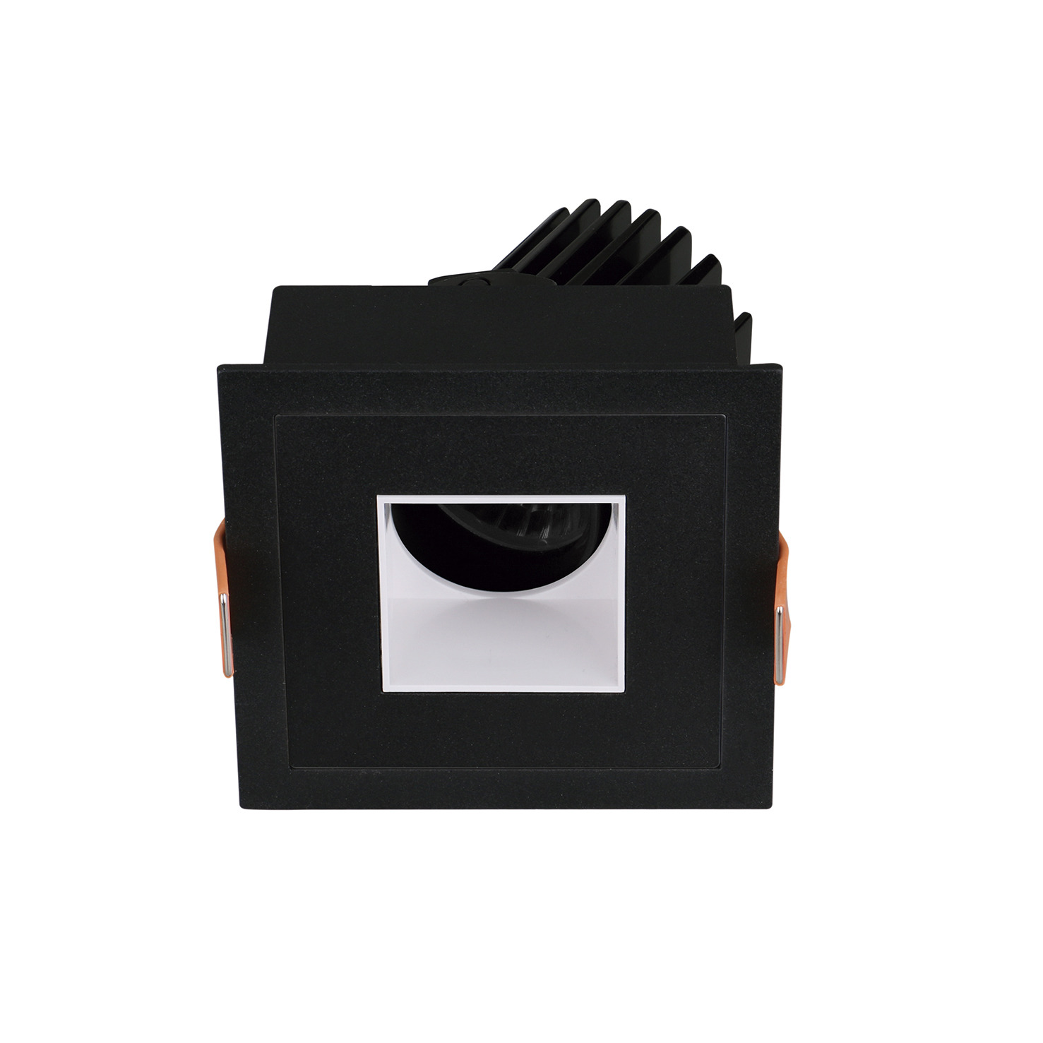 Empotrable techo tilt VIP3 Square Square 1-10V,Push LED COB 10.10W 1031lm(801lm) CRI97 4000K 18º Negro Blanco