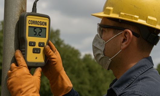 Medición de la resistencia a la corrosión en iluminación exterior