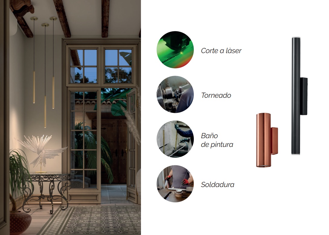 Fabricación de lámparas en aluminio