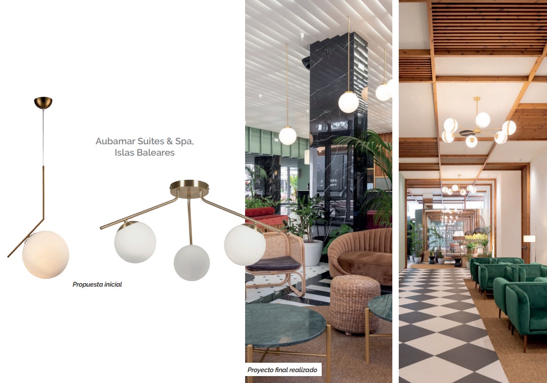 Fabricación lámparas de vidrio y metacilato